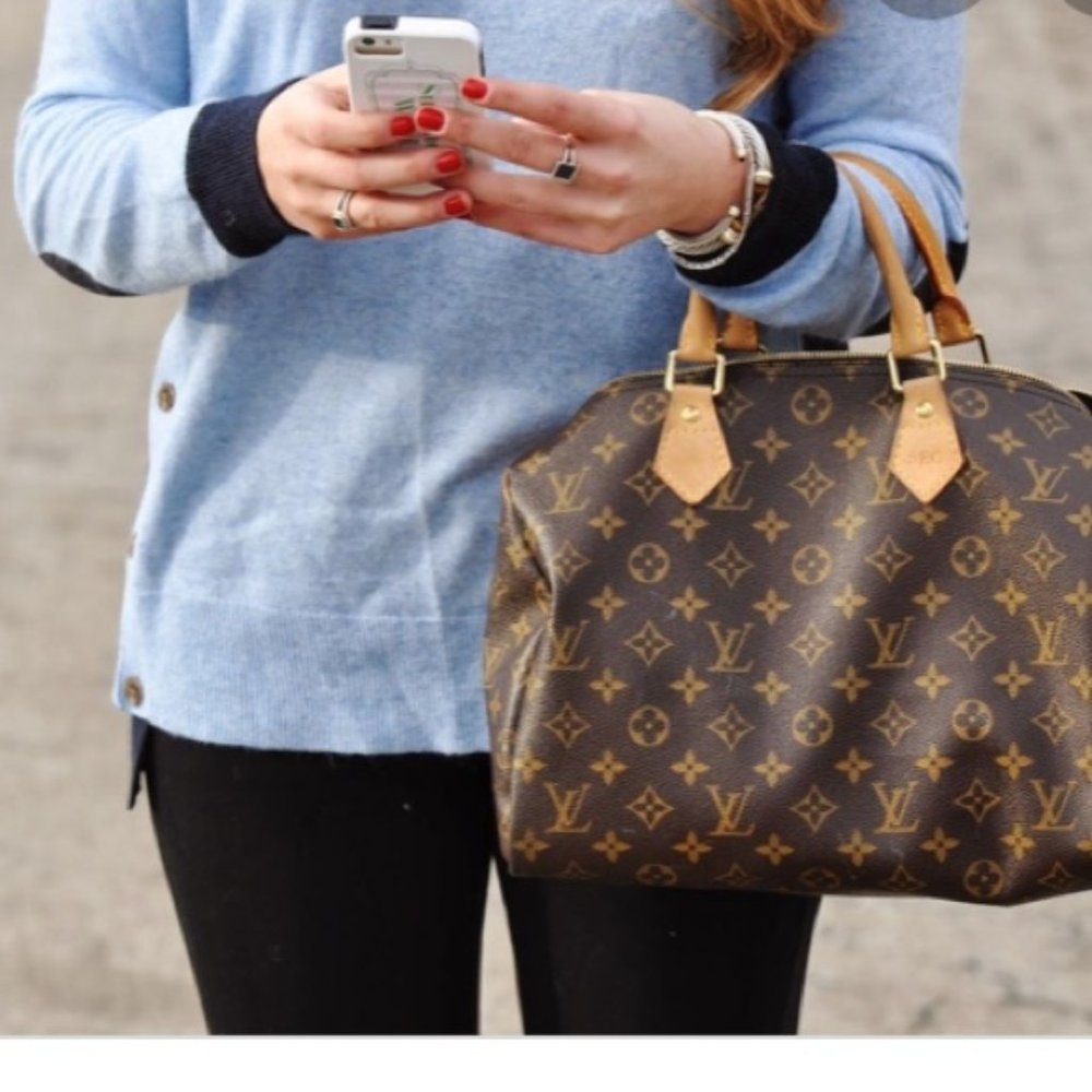 authentic Louis Vuitton Hand Bag Speedy 30 tote bag